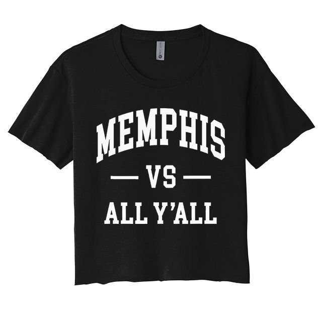 Memphis Vs All YAll Throwback Design Classic Crop Top