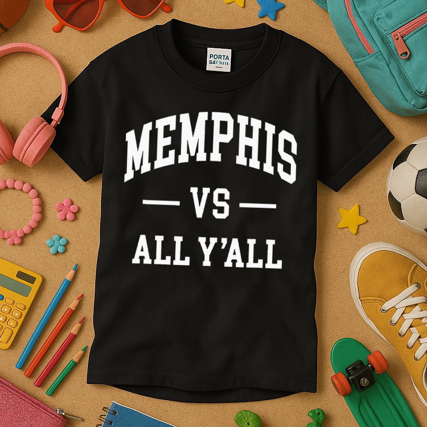 Memphis Vs All YAll Throwback Design Classic Kids T-Shirt
