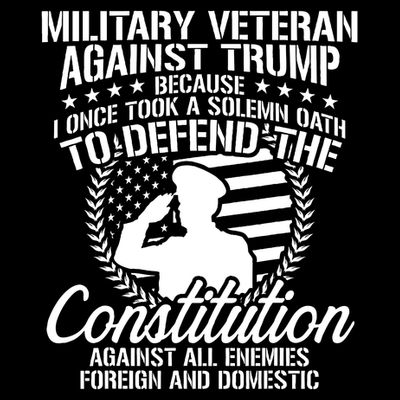 Military Veterans Against Trump Constitution T-Shirt