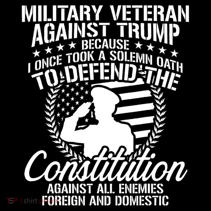 Military Veterans Against Trump Constitution Flatbill Hat