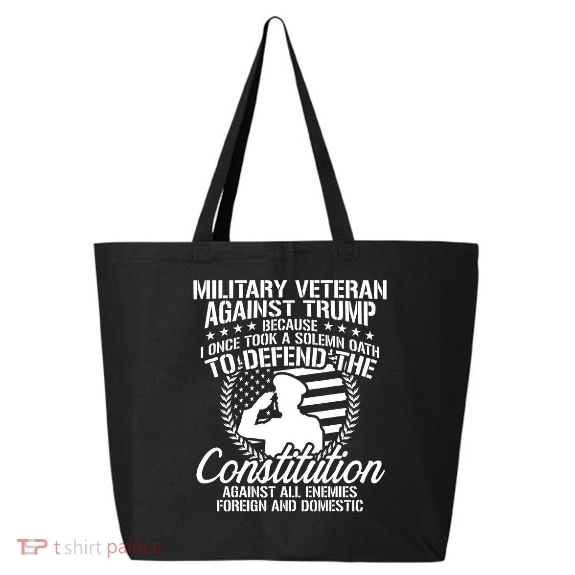 Military Veterans Against Trump Constitution 25L Jumbo Tote