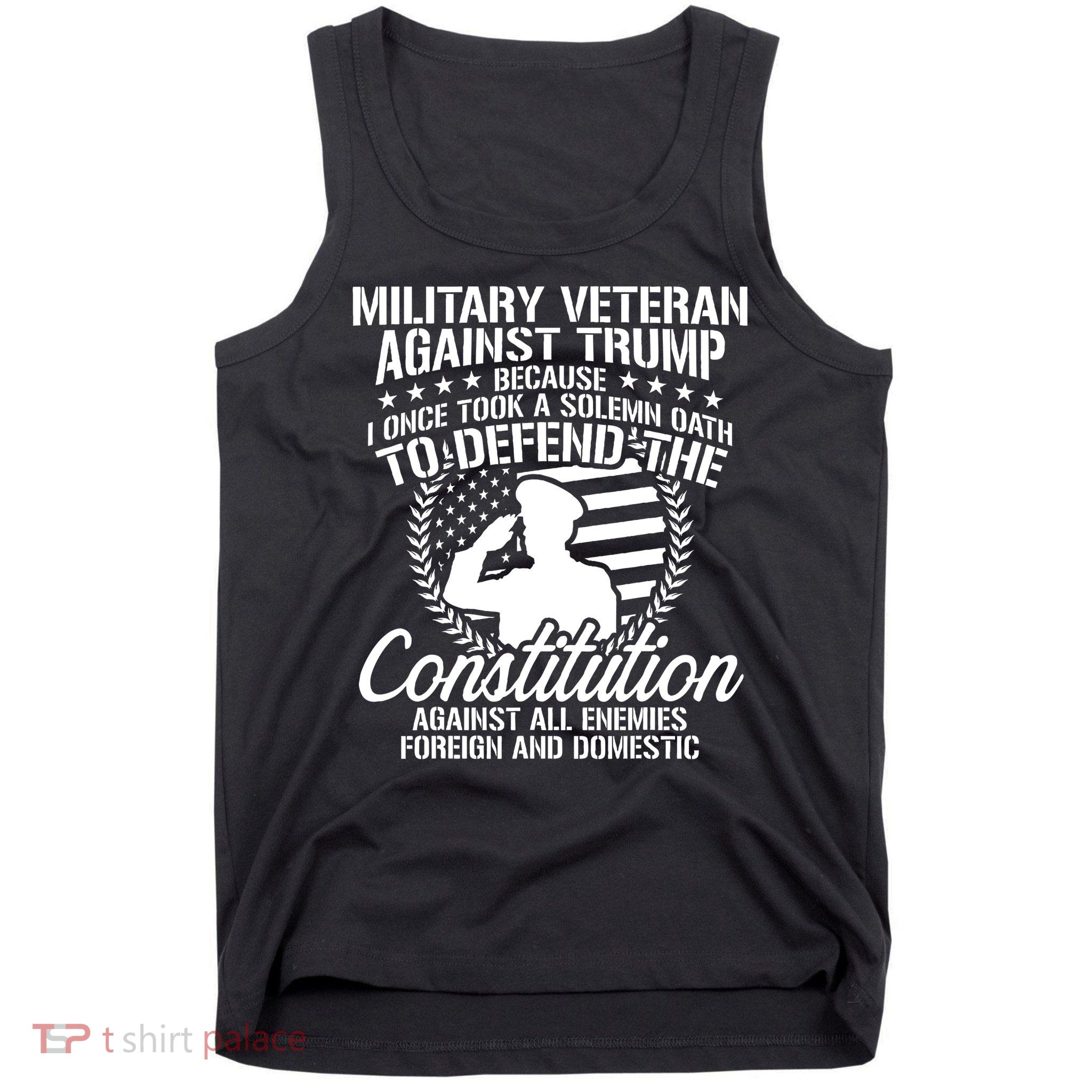 Military Veterans Against Trump Constitution Tank Top