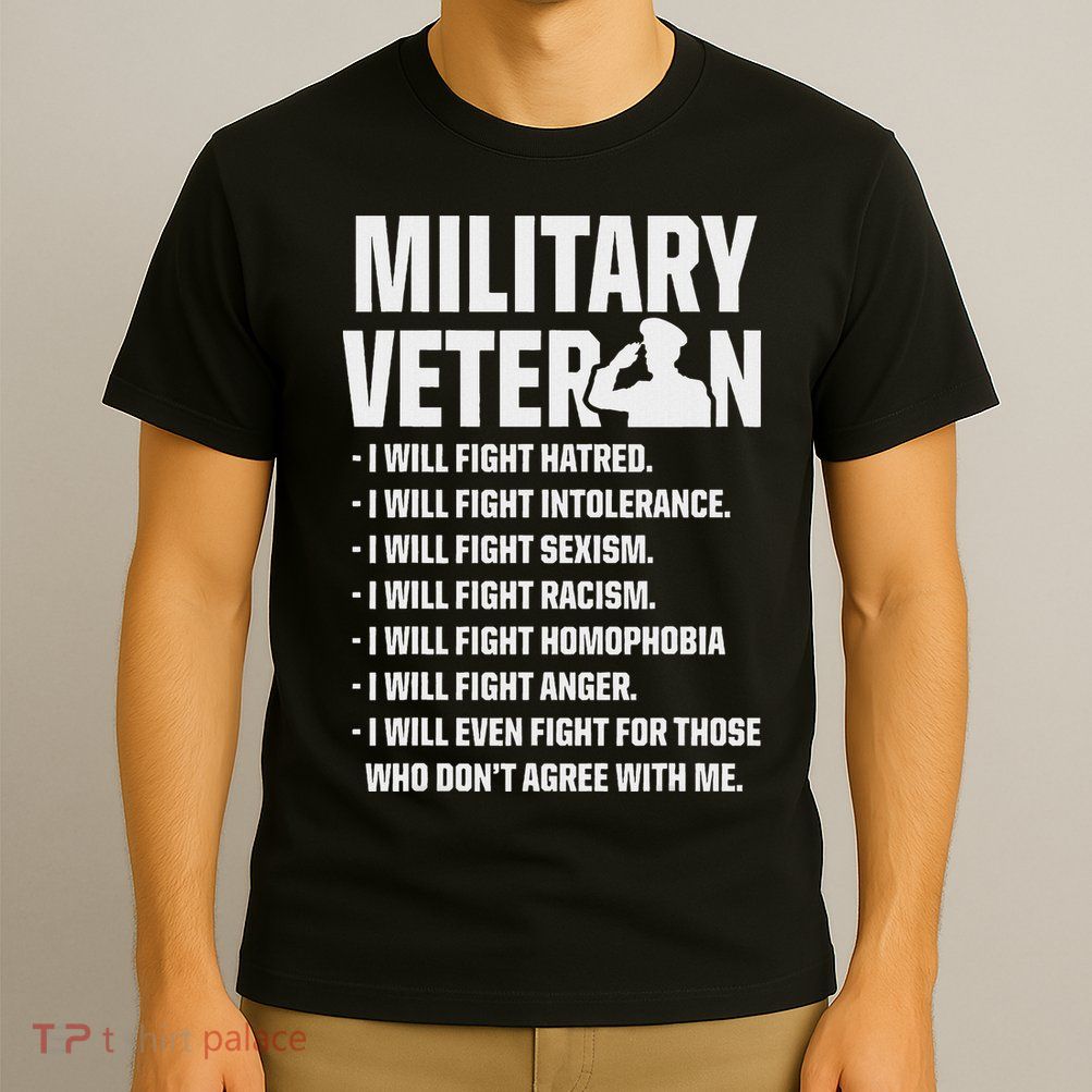 Military Veterans Against Trump 2020 Fight Usa Election T-Shirt