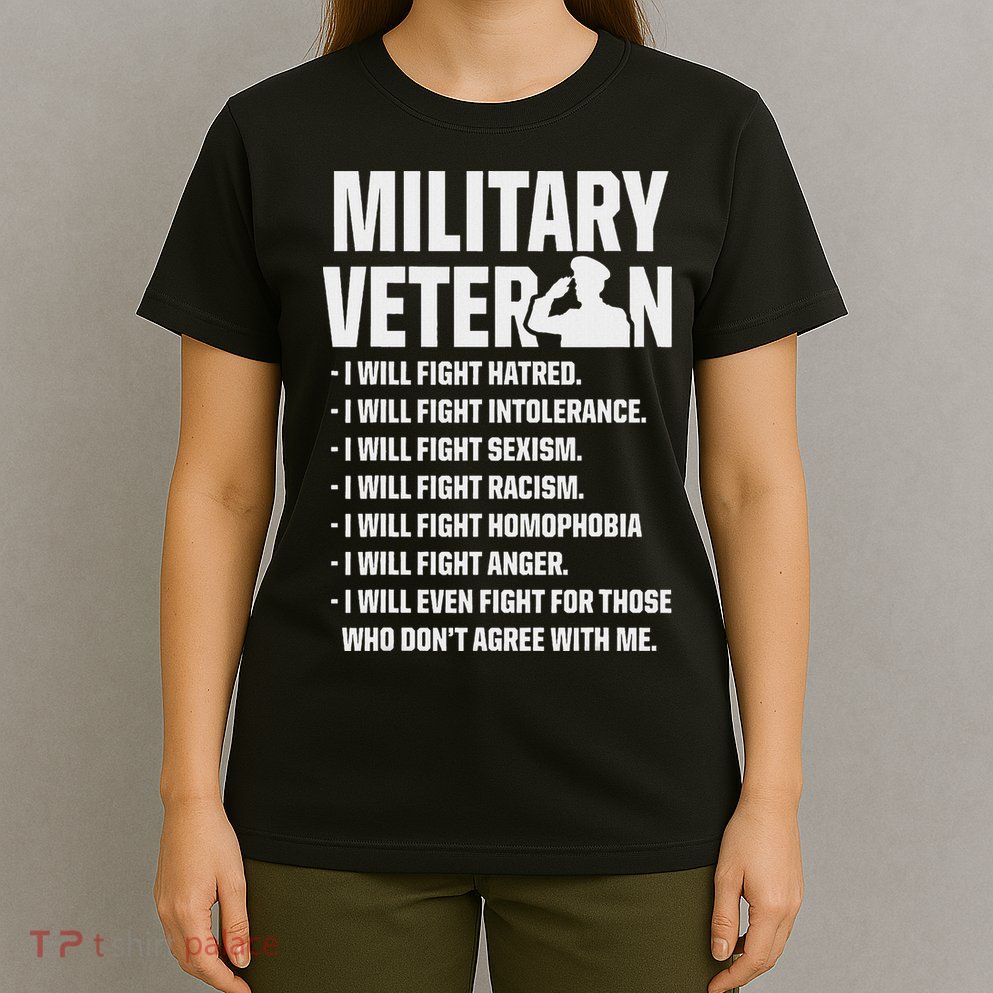 Military Veterans Against Trump 2020 Fight Usa Election T-Shirt