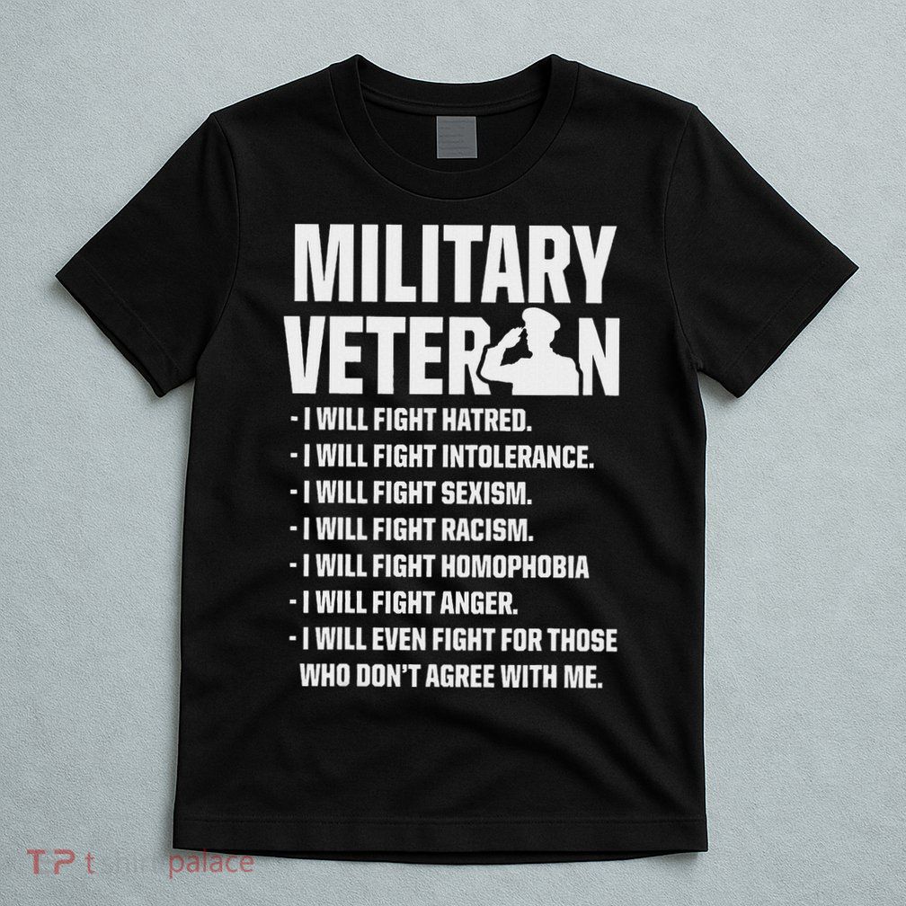 Military Veterans Against Trump 2020 Fight Usa Election T-Shirt