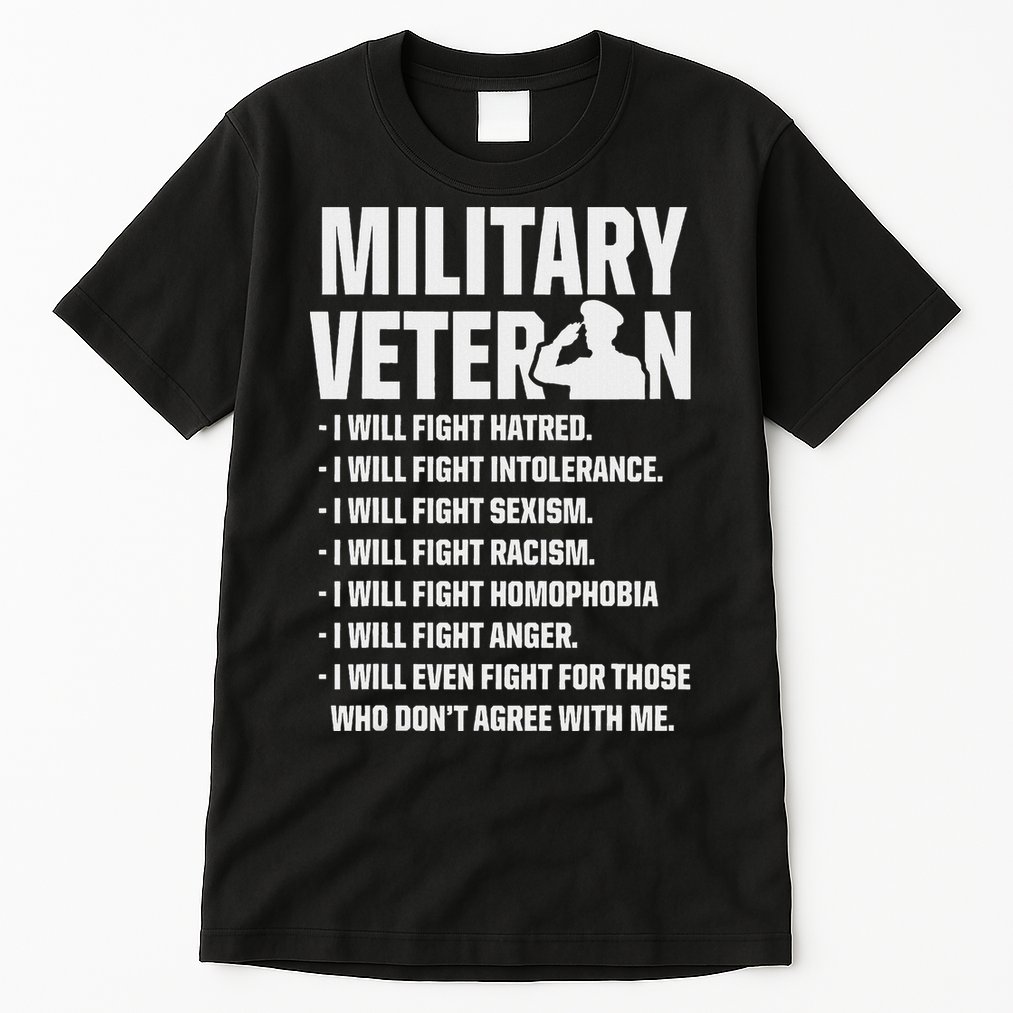 Military Veterans Against Trump 2020 Fight Usa Election Tall T-Shirt