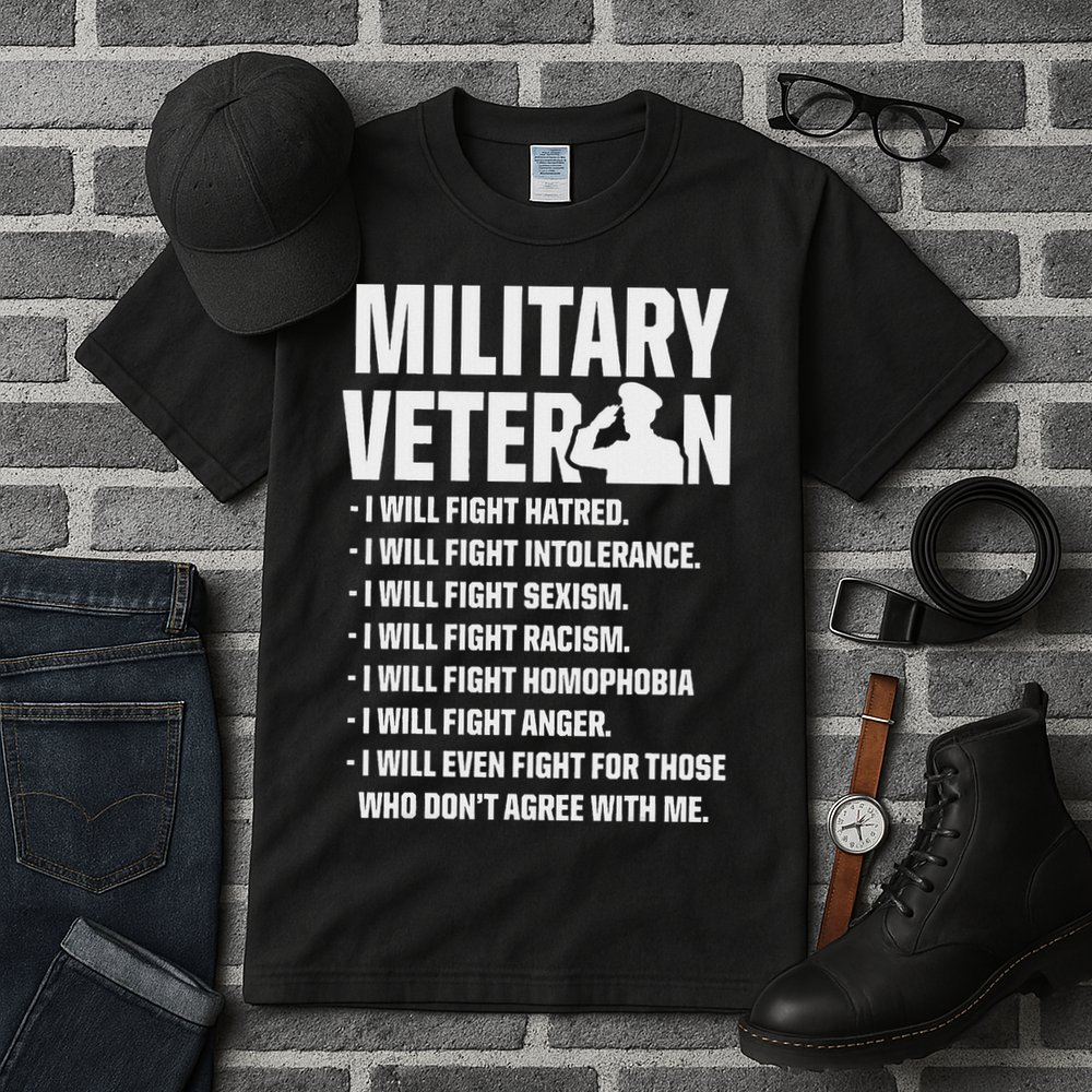 Military Veterans Against Trump 2020 Fight Usa Election Tall T-Shirt