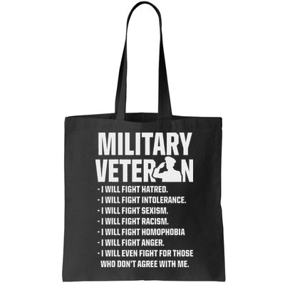 Military Veterans Against Trump 2020 Fight Usa Election Bag