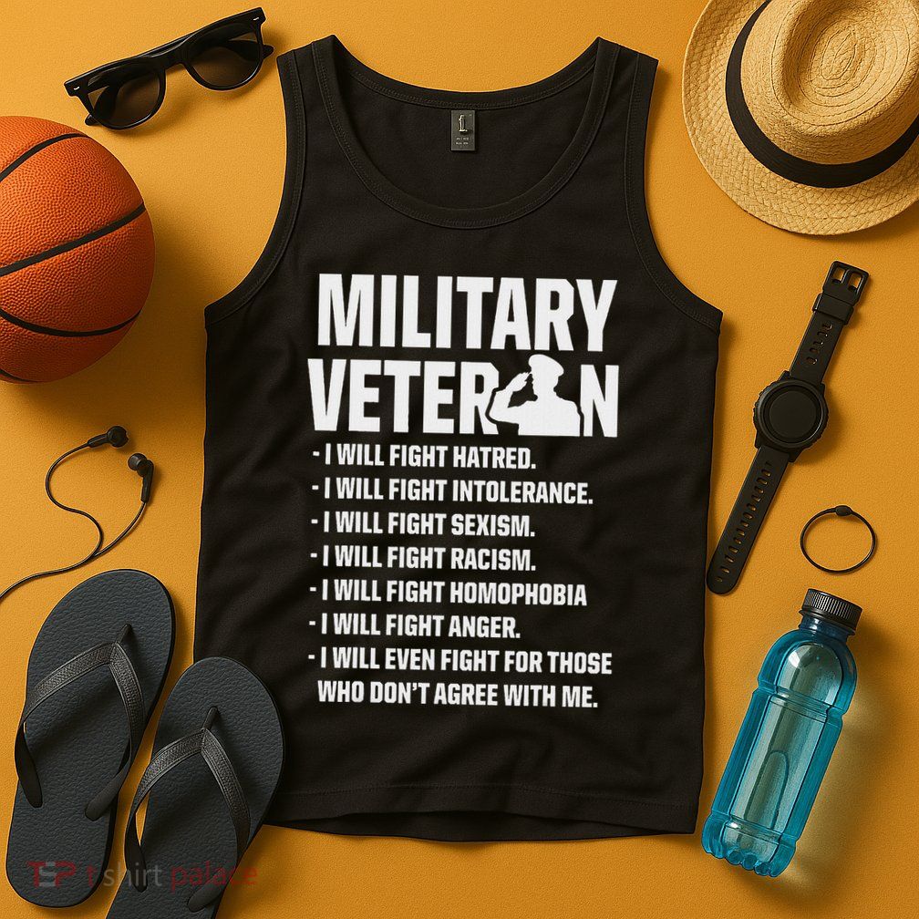 Military Veterans Against Trump 2020 Fight Usa Election Tank Top