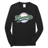 Milwaukee Vintage Baseball Throwback Long Sleeve Shirt