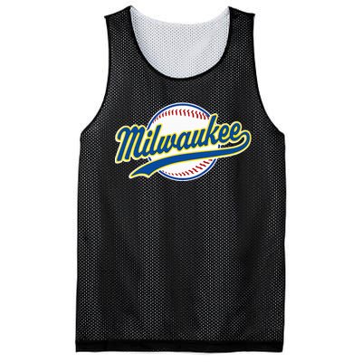 Milwaukee Vintage Baseball Throwback Mesh Reversible Basketball Jersey Tank