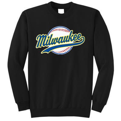 Milwaukee Vintage Baseball Throwback Tall Sweatshirt