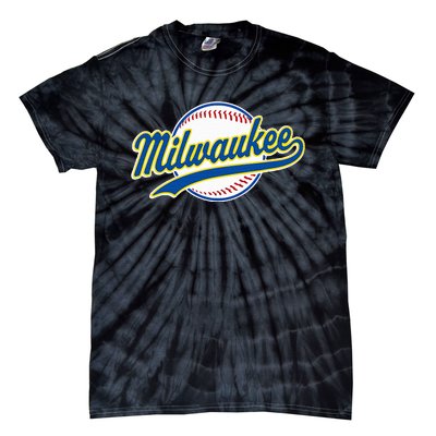 Milwaukee Vintage Baseball Throwback Tie-Dye T-Shirt