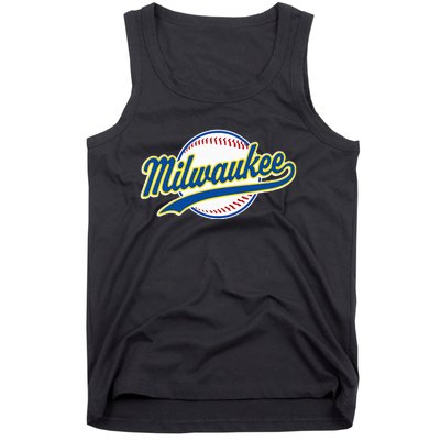 Milwaukee Vintage Baseball Throwback Tank Top