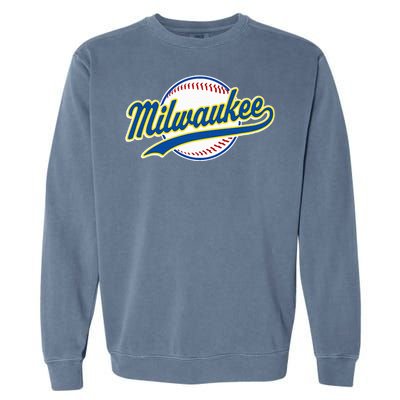 Milwaukee Vintage Baseball Throwback Garment-Dyed Sweatshirt