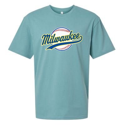 Milwaukee Vintage Baseball Throwback Sueded Cloud Jersey T-Shirt