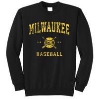 Milwaukee Vintage Baseball Throwback Retro Design Tall Sweatshirt