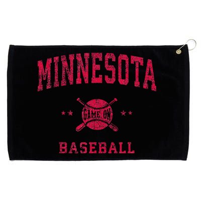 Minnesota Vintage Baseball Throwback Grommeted Golf Towel