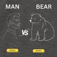 Man V Bear Debate Team Bear 4b Movement Safety Vector Backpack