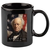 Martin Van Buren 8th President Of The United States Portrait 11oz C Handle Ceramic Mug