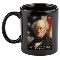 Martin Van Buren 8th President Of The United States Portrait 11oz C Handle Ceramic Mug