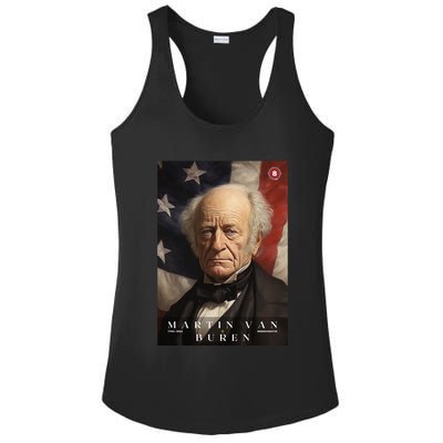 Martin Van Buren 8th President Of The United States Portrait Ladies PosiCharge Competitor Racerback Tank