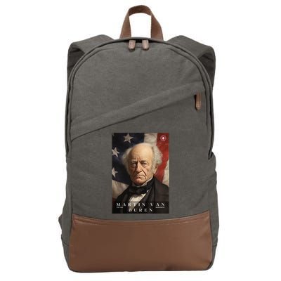 Martin Van Buren 8th President Of The United States Portrait Cotton Canvas Backpack