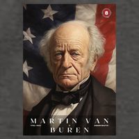 Martin Van Buren 8th President Of The United States Portrait Vector Backpack