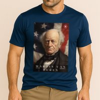 Martin Van Buren 8th President Of The United States Portrait Cooling Performance Crew T-Shirt