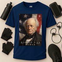 Martin Van Buren 8th President Of The United States Portrait Cooling Performance Crew T-Shirt