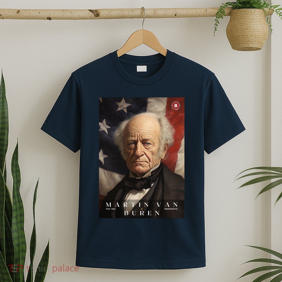 Martin Van Buren 8th President Of The United States Portrait T-Shirt