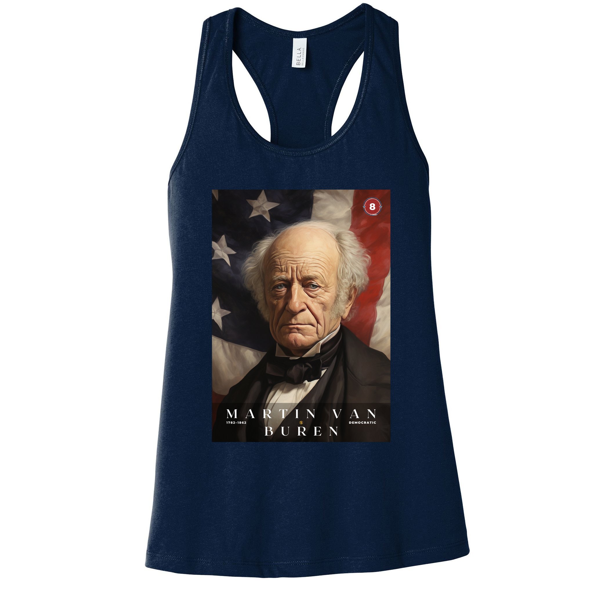 Martin Van Buren 8th President Of The United States Portrait Womens Tank Top