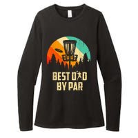 Men Vintage Best Dad By Par Disc Golf Dad Fathers Day Womens CVC Long Sleeve Shirt