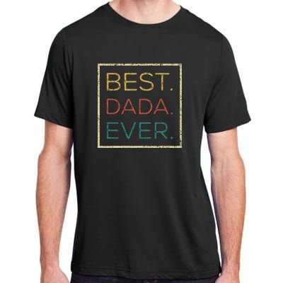 Mens Vintage Best Dada Ever Funny Father's Day Adult ChromaSoft Performance T-Shirt