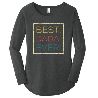 Mens Vintage Best Dada Ever Funny Father's Day Women's Perfect Tri Tunic Long Sleeve Shirt