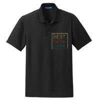 Mens Vintage Best Dada Ever Funny Father's Day Dry Zone Grid Polo