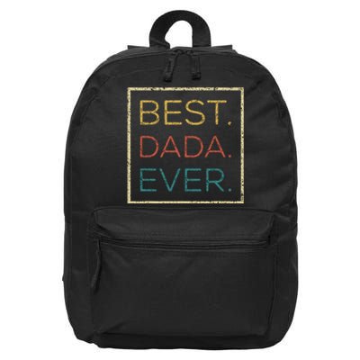 Mens Vintage Best Dada Ever Funny Father's Day 16 in Basic Backpack