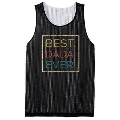 Mens Vintage Best Dada Ever Funny Father's Day Mesh Reversible Basketball Jersey Tank