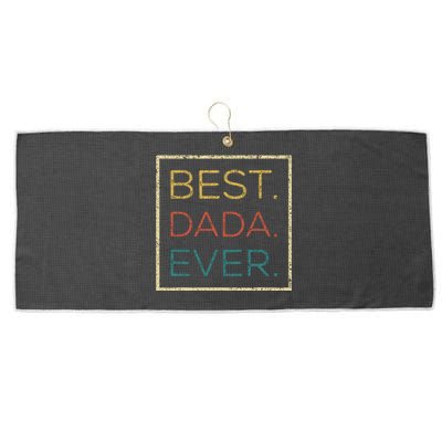 Mens Vintage Best Dada Ever Funny Father's Day Large Microfiber Waffle Golf Towel