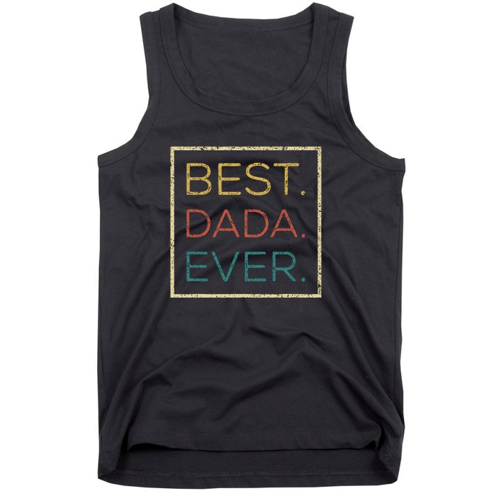 Mens Vintage Best Dada Ever Funny Father's Day Tank Top