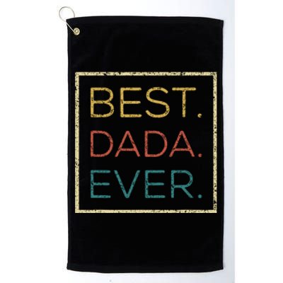 Mens Vintage Best Dada Ever Funny Father's Day Platinum Collection Golf Towel