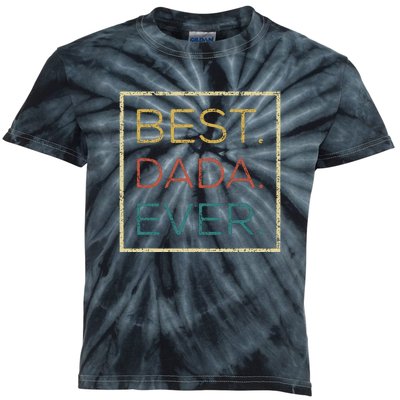 Mens Vintage Best Dada Ever Funny Father's Day Kids Tie-Dye T-Shirt