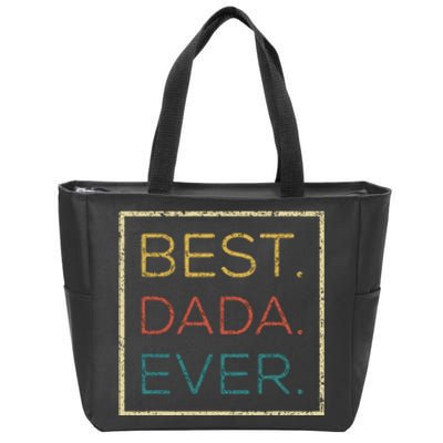 Mens Vintage Best Dada Ever Funny Father's Day Zip Tote Bag