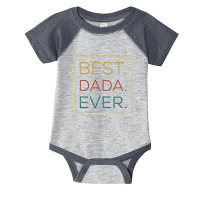 Mens Vintage Best Dada Ever Funny Father's Day Infant Baby Jersey Bodysuit