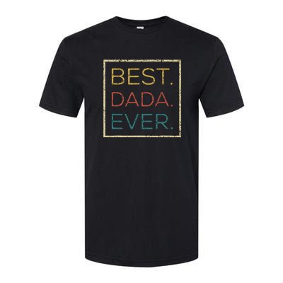 Mens Vintage Best Dada Ever Funny Father's Day Softstyle CVC T-Shirt