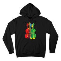 Multicolored Violins Birthday Gift For Musicians Tall Hoodie