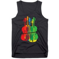 Multicolored Violins Birthday Gift For Musicians Tank Top