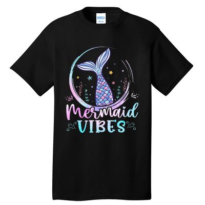 Mermaid Vibes Birthday Mermaid Tail Party Squad Tall T-Shirt