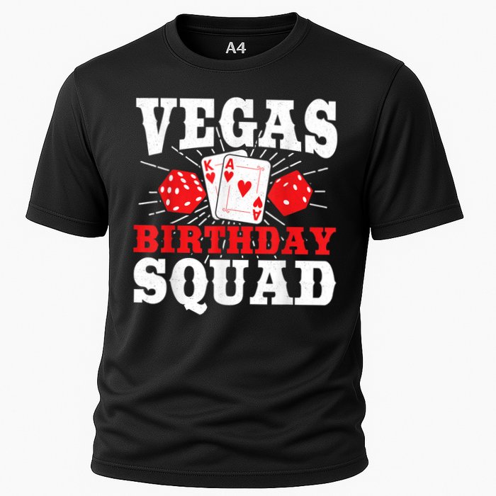 Matching Vegas Birthday Squad Las Vegas Birthday Party Cooling Performance Crew T-Shirt