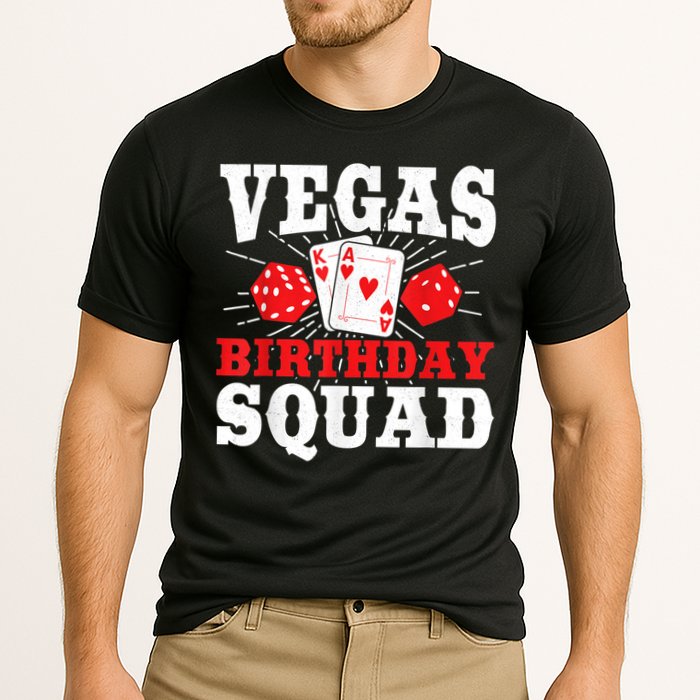 Matching Vegas Birthday Squad Las Vegas Birthday Party Cooling Performance Crew T-Shirt